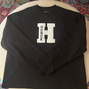 Honor the Gift Campus Crewneck- Black